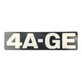 4AGE Engine Badge