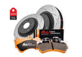 Evo 5/6 Brake Kit - 4000 Series T3 Slotted & Xtreme Performance Brake Pads Front