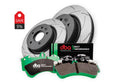 Evo 5/6 Brake Kit - Street Series T2 Slotted & Street Performance Brake Pads Front