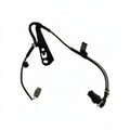 Rising Sun Imports black automotive ABS wheel speed sensor assembly with mounting bracket and wiring harness