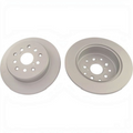 Rising Sun Imports automotive replacement brake disc rotors made of heat-resistant cast iron with a smooth finish.