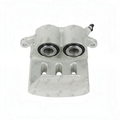 Rising Sun Imports dual-piston automotive disc brake caliper in a silver corrosion-resistant finish.