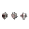 Rising Sun Imports replacement 12V 90Amp DENSO-style alternator for Lexus with a 4-rib pulley in three views
